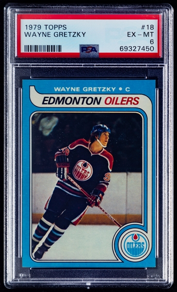1979-80 Topps Hockey Complete 264-Card Set Including #18 HOFer Wayne Gretzky Rookie Card (Graded PSA 6)