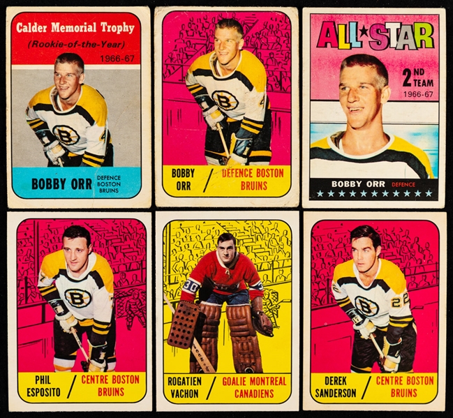 1967-68 Topps Hockey Near Complete Card Set (125/132)