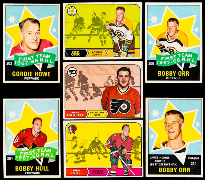 1968-69 O-Pee-Chee Hockey Near Complete Card Set (208/216)
