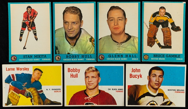 1960-61 Topps Hockey Card Starter Set (43/66) and 1962-63 Topps Hockey Card Starter Set (50/66)