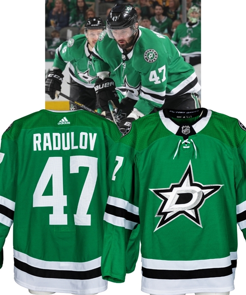 Alexander Radulovs 2018-19 Dallas Stars Game-Worn Jersey with Team COA