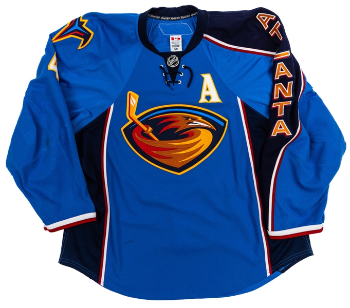 Zach Bogosian’s 2009-10 Atlanta Thrashers Game-Worn Alternate Captain’s Jersey with Team LOA 