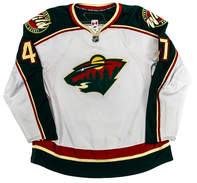 Marc-Andre Bergeron’s 2008-09 Minnesota Wild Game-Worn Jersey with Team COA 