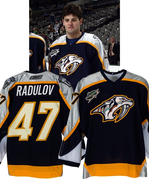 Alexander Radulovs 2007 NHL All-Star Game Nashville Predators "Western Conference YoungStars Game-Worn Jersey with LOA