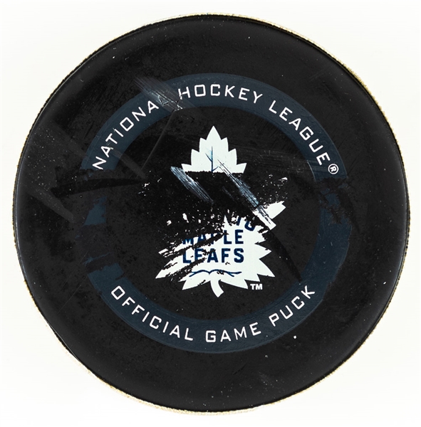 Alex Pietrangelo’s St. Louis Blues October 7th 2019 Goal Puck - 400th Career Point! – Season Goal #2 of 16 / Career Goal #95 – Game-Winning Goal! – Franchise Record 23rd GWG by a Blues Defenceman! 