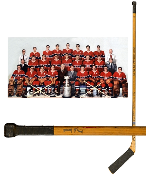 John McCormacks 1952-53 Montreal Canadiens CCM Team-Signed Game-Used Stick with JSA LOA - Stanley Cup Championship Season! - Signed by 17 Inc. Richard, Harvey, Geoffrion, Lach and Bouchard