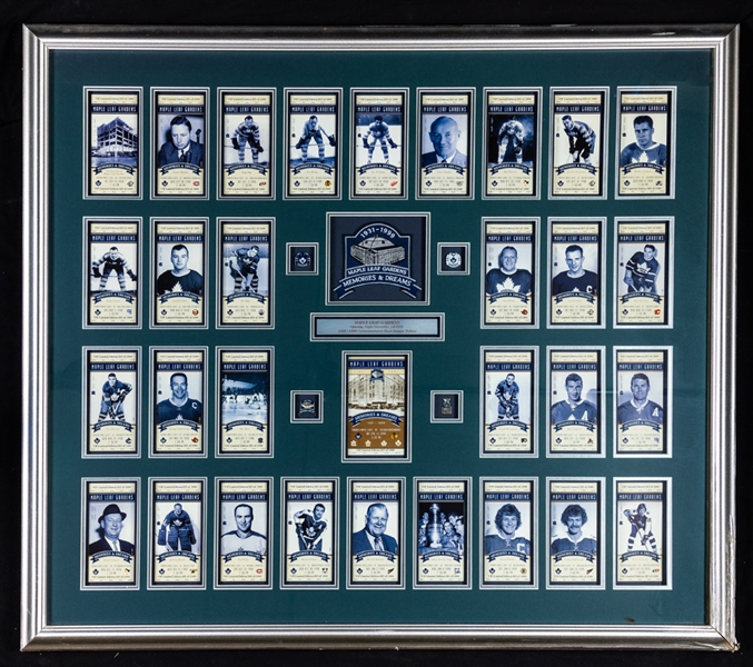 Maple Leaf Gardens Limited-Edition Final Season V.I.P. Ticket Framed Display (41” x 46 ¾”)