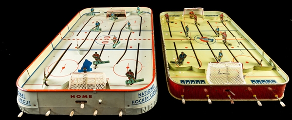 Vintage Circa-1950’s Eagle “Stanley Cup Pro Hockey” and “Official Hockey” Table Top Hockey Games Collection of 2 
