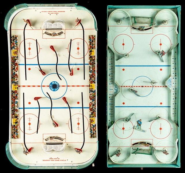 Vintage 1950’s Eagle “Pro Hockey” and Simpsons-Sears Canadian “Electric” Table Top Hockey Games Collection of 2
