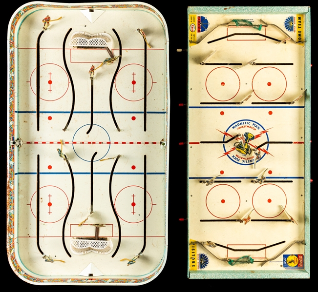Vintage Circa-1950’s Munro “Hockey Master” and Eagle “Stanley Cup Hockey” Table Top Hockey Games Collection of 2 