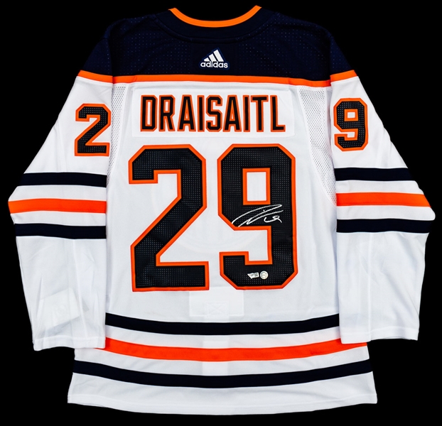 Leon Draisaitl Signed Edmonton Oilers Jersey with COA 