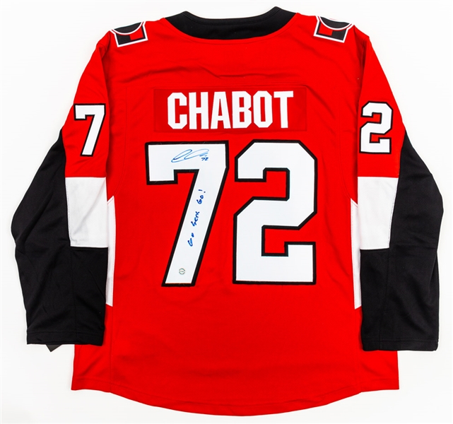 Thomas Chabot Signed Ottawa Senators Jersey with COA  - Go Sens Go! Annotation
