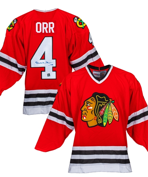 Bobby Orr Signed Chicago Black Hawks Jersey with GNR COA