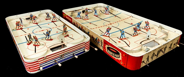 Vintage Circa-1950’s/1960’s Munro “Electric Hockey Master” and “All-Star Hockey” Table Top Hockey Games Collection of 2 