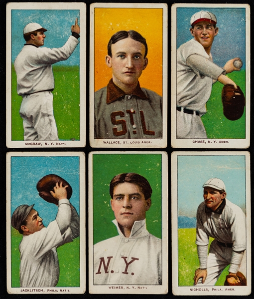 1909-11 T206 Sweet Caporal Baseball Card Collection of 26