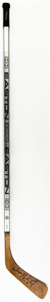 Wayne Gretzkys Early-1990s Los Angeles Kings Signed Stick (Game Model Easton 5100 Shaft) with UDA Hologram and Shawn Chaulk LOA