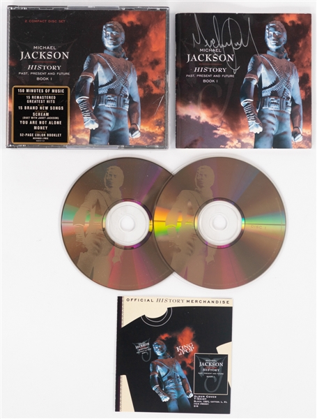 Michael Jackson "HIStory: Past, Present and Future, Book I" Signed Album Set with JSA Auction LOA 