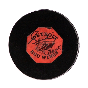 1968-69 Art Ross / Converse Detroit Red Wings Game Puck with Gordie Howe Signature