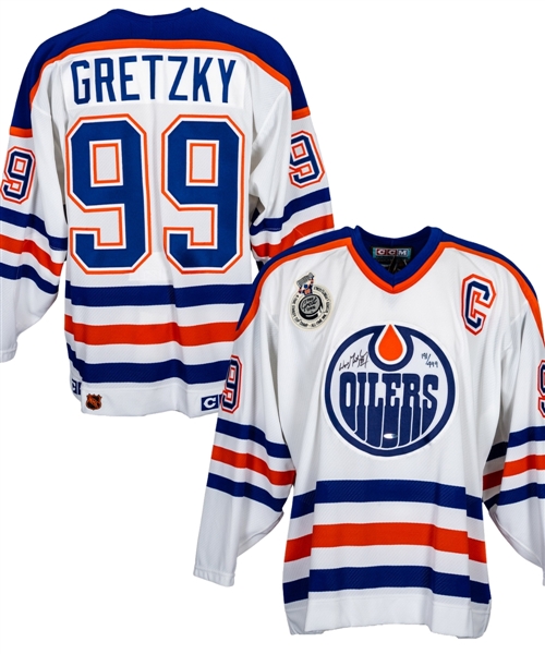 Wayne Gretzky Signed Edmonton Oilers Limited-Edition Jersey with "The Great One" Commemorative Patch #191/499 with UDA COA