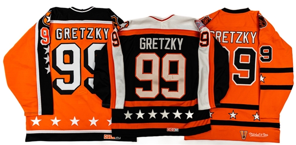 Wayne Gretzky All-Star Game Jersey Collection of 3 Including 1980, 1986, and 1993
