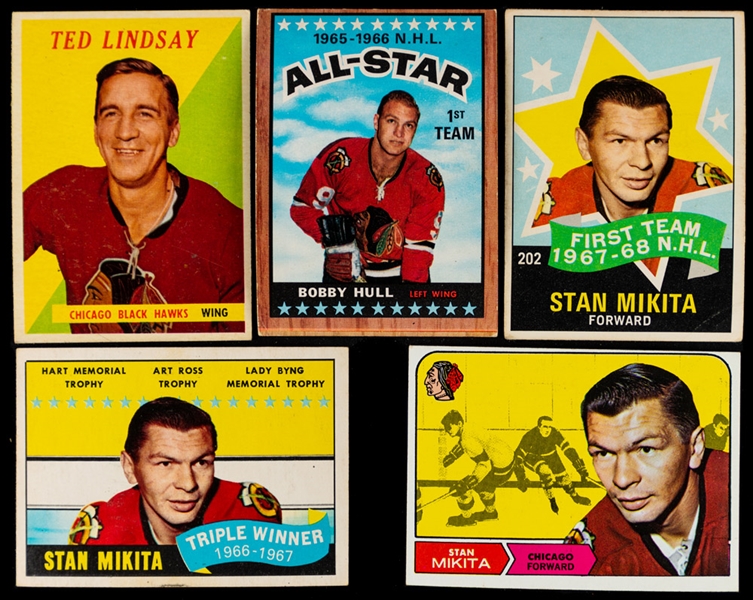 1950s to 1980s Parkhurst, O-Pee-Chee, Topps and Other Brands Hockey Cards (200+) and Shirriff Coins (15+)