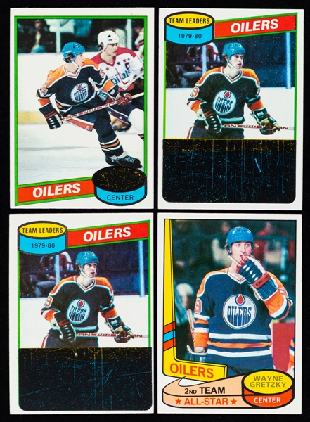 1980-81 to 1984-85 O-Pee-Chee and Topps HOFer Wayne Gretzky Hockey Cards (20)