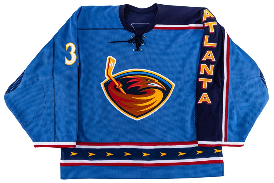 Kari Lehtonens 2006-07 Atlanta Thrashers Game-Issued Jersey with Team LOA