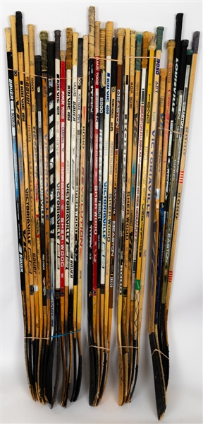 New York Rangers 1993-94 Stanley Cup Champions Complete Roster of Game-Used Sticks (32) Including Messier, Leetch, Kovalev, Gartner and Richter