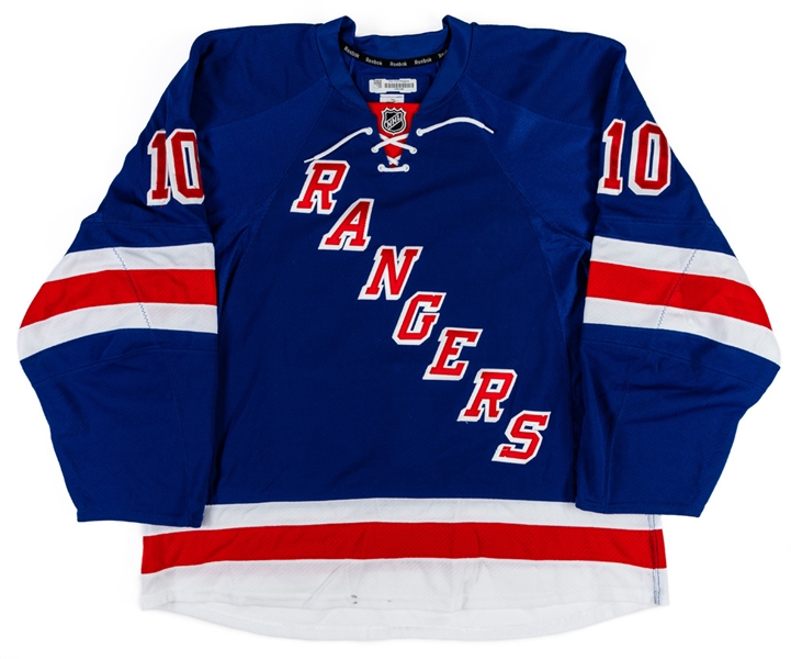 J.T. Millers 2014-15 New York Rangers Game-Worn Playoffs Jersey with LOA - Photo-Matched!