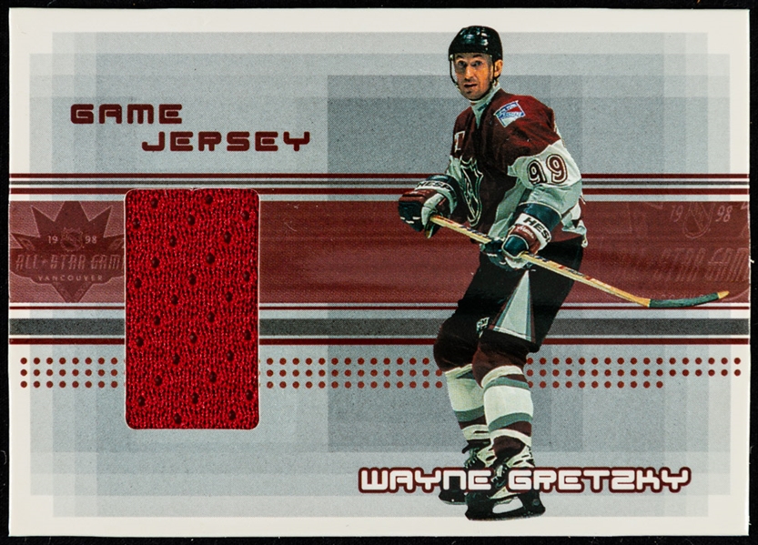 2000-01 ITG BAP In The Numbers/Game Jersey/Emblem Jersey/Patch Hockey Cards (3) of HOFer Wayne Gretzky