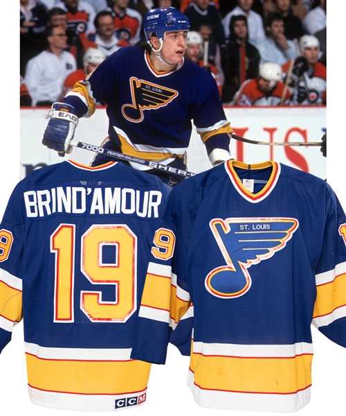 Rod BrindAmours 1990-91 St. Louis Blues Game-Worn Jersey 