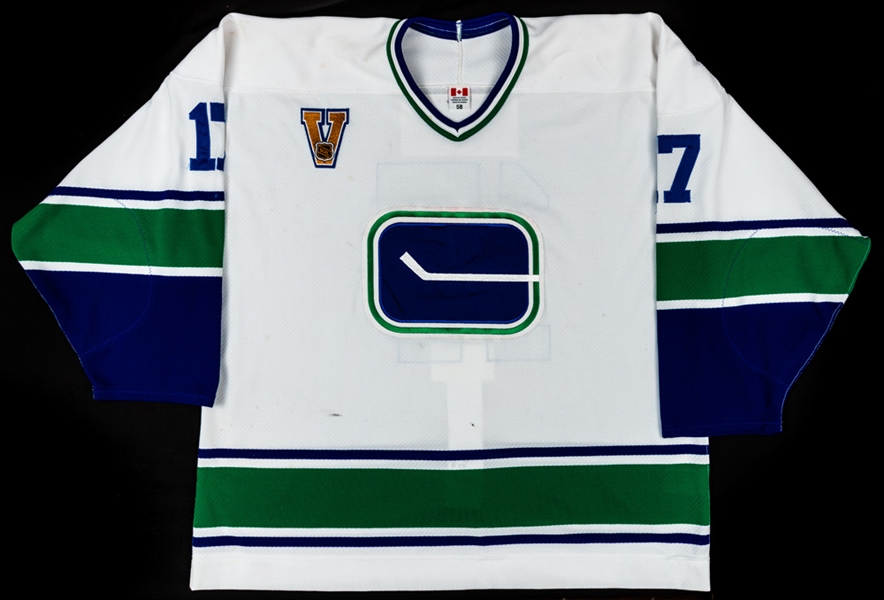 Jason Kings 2003-04 Vancouver Canucks Vintage Set Game-Worn Jersey 