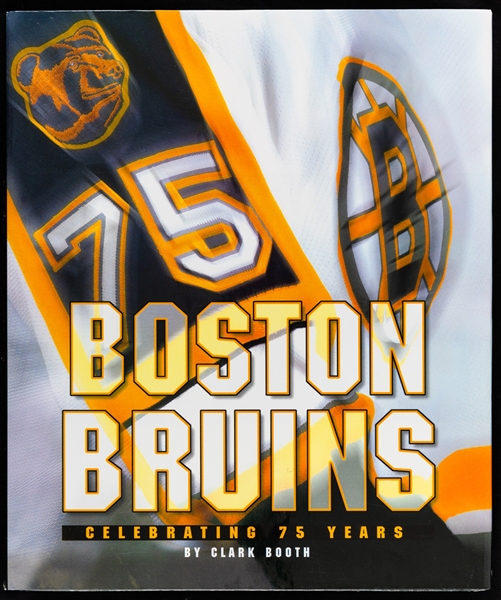 Boston Bruins Celebrating 75 Years Multi-Signed Hardcover Book by 11 with PSA/DNA LOA Including Orr and Esposito