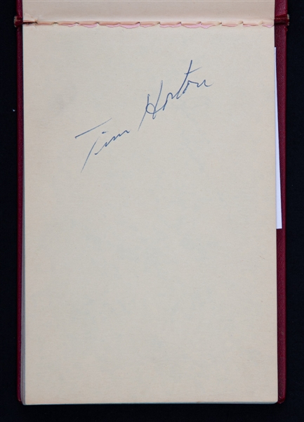 Toronto Maple Leafs Mid-1950s Autograph Booklet Including Deceased HOFers King Clancy, Tim Horton, Harry Lumley and Ted Kennedy