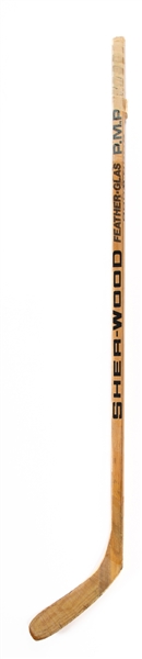 Dino Ciccarellis 1987-88 Minnesota North Stars Sher-Wood 9030 Game-Used Stick From His Personal Collection with His Signed LOA