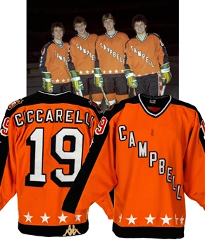 Dino Ciccarellis 1983 NHL All-Star Game Campbell Conference Game-Worn Jersey From His Personal Collection with His Signed LOA - First Season All-Star Shield!