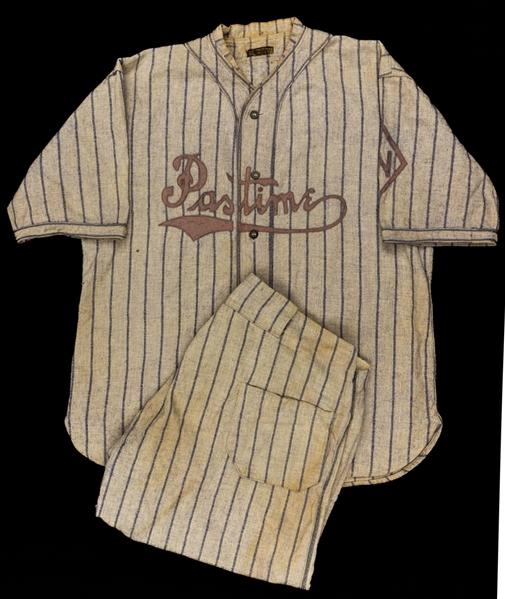 Late-1910s Draper & Maynard "Pastime" Baseball Jersey and Matching Pants - The Brent Sobie Antique Hockey and Baseball Collection