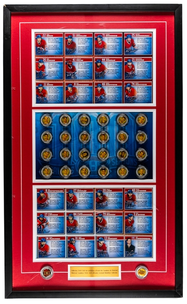 Montreal Canadiens 2008-09 Centennial Medallion Framed Display from the Montreal Canadiens Archives (18 ½” x 30 ½”)