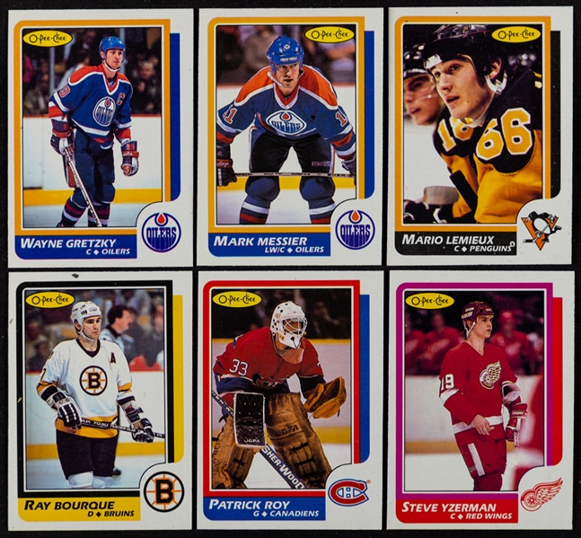 1986-87, 1987-88 and 1988-89 O-Pee-Chee Hockey Complete Sets (3)