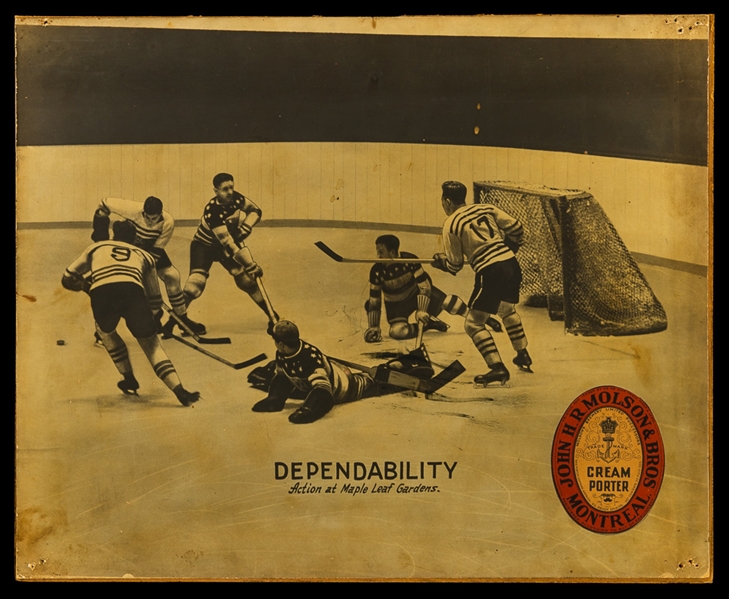 Toronto Maple Leafs Late-1930s Molson Promotional Team Photo (12" x 15")