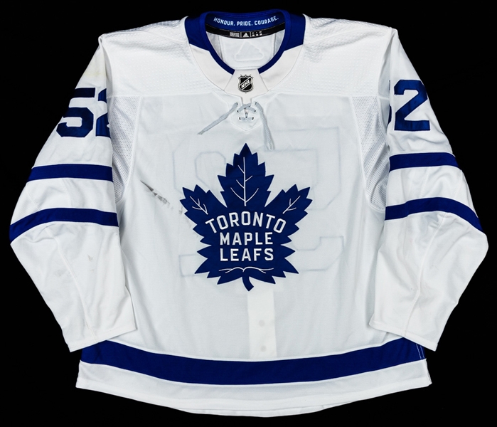 Martin Marincins 2017-18 Toronto Maple Leafs Game-Worn Jersey with Team COA 