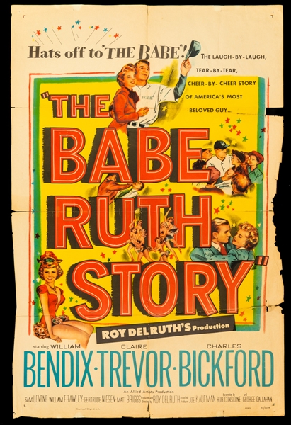 The Babe Ruth Story 1948 One Sheet Movie Poster (27" x 41")