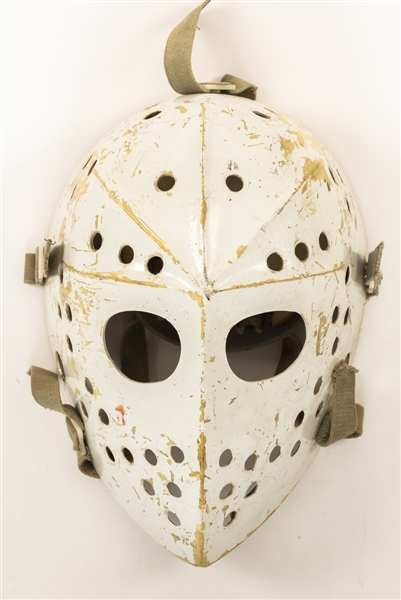 Vintage 1970s Fibrosport Fiberglass Goalie Mask - Jacques Plantes Company!