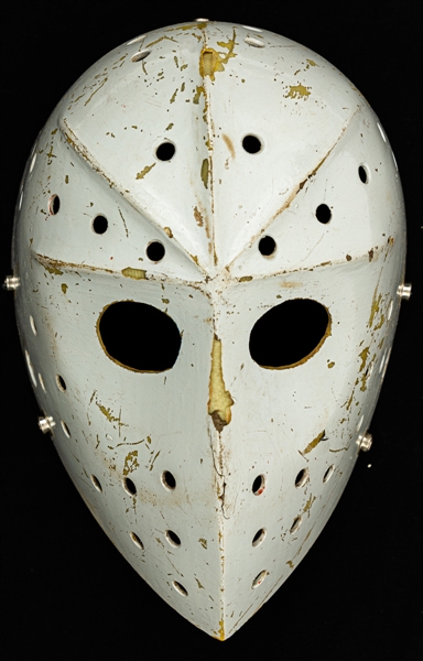 Vintage 1970s Fibrosport Fiberglass Goalie Mask - Jacques Plantes Company!
