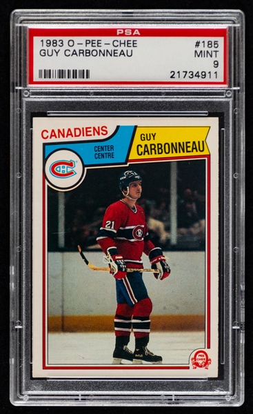 Lot Detail - 1983-84 O-Pee-Chee Hockey Card #185 HOFer Guy Carbonneau ...