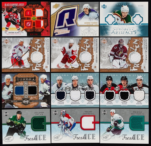 2005-06 to 2007-08 Patches/Swatches Hockey Cards (146) Including UD Rookie Threads, UD Rookie Materials, UD Game Jersey, Black Diamond Jersey and Others