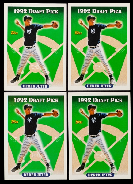 1993 Topps Series One Baseball Complete 396-Card Series One Sets (8) Including #98 HOFer Derek Jeter Rookie Cards!