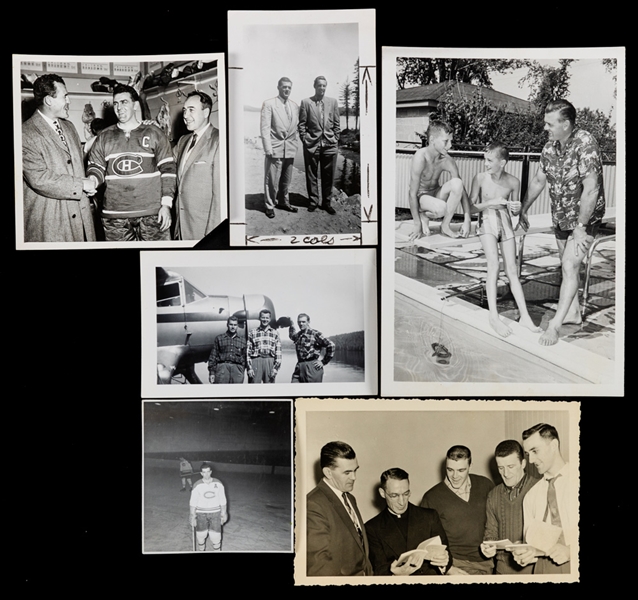 Maurice Richard Montreal Canadiens Vintage Photo and Postcard Collection