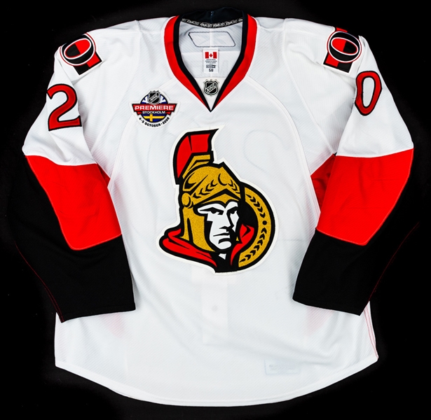 Antoine Vermettes 2008-09 Ottawa Senators "NHL Premiere Stockholm" Game-Worn Jersey with LOA 