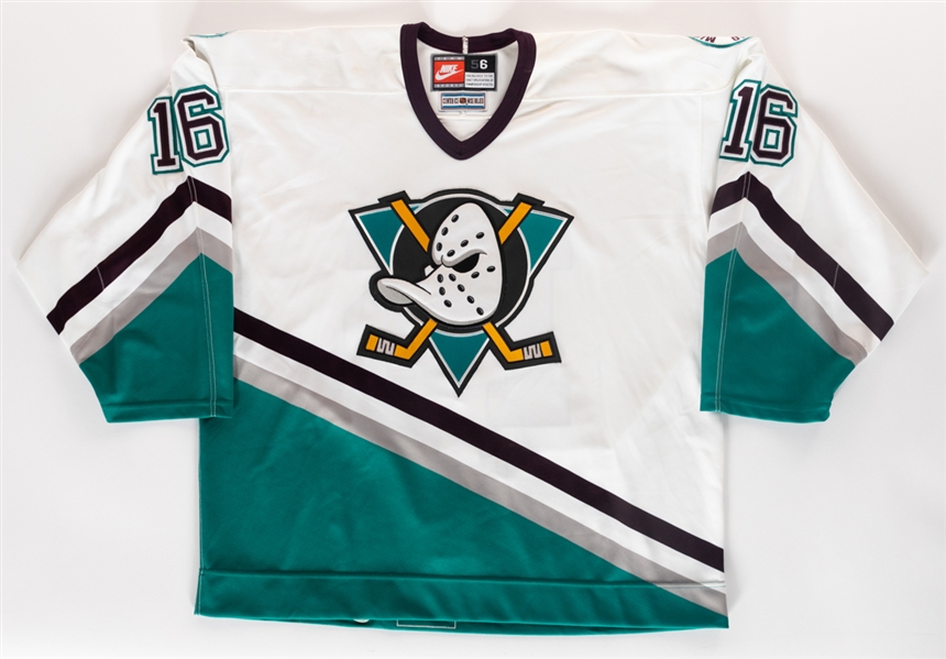 Warren Rychels 1996-97 Anaheim Mighty Ducks Game-Worn Training Camp Jersey with COA 